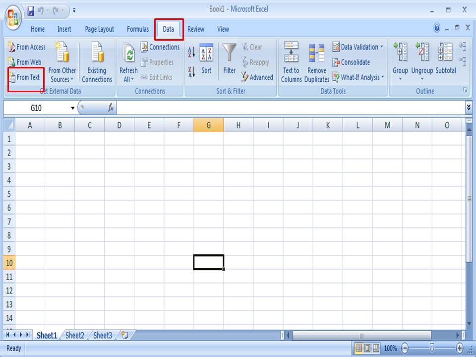 CSV File to Excel - Step 2